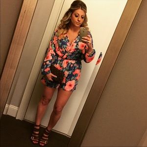 Bright flower romper